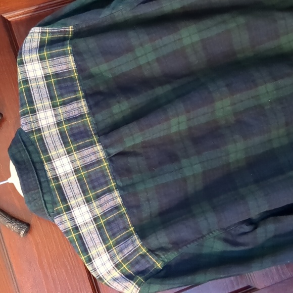 Vintage LL Bean Large Tall Plaid Flannel Button Down‎ Shirt - Picture 6 of 7